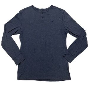 American Eagle Legend T Y2K Men’s Large Classic Fit Long Sleeve Heather Blue